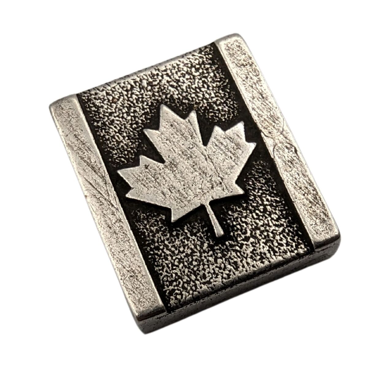 Canada flag Molle clip Silver plated