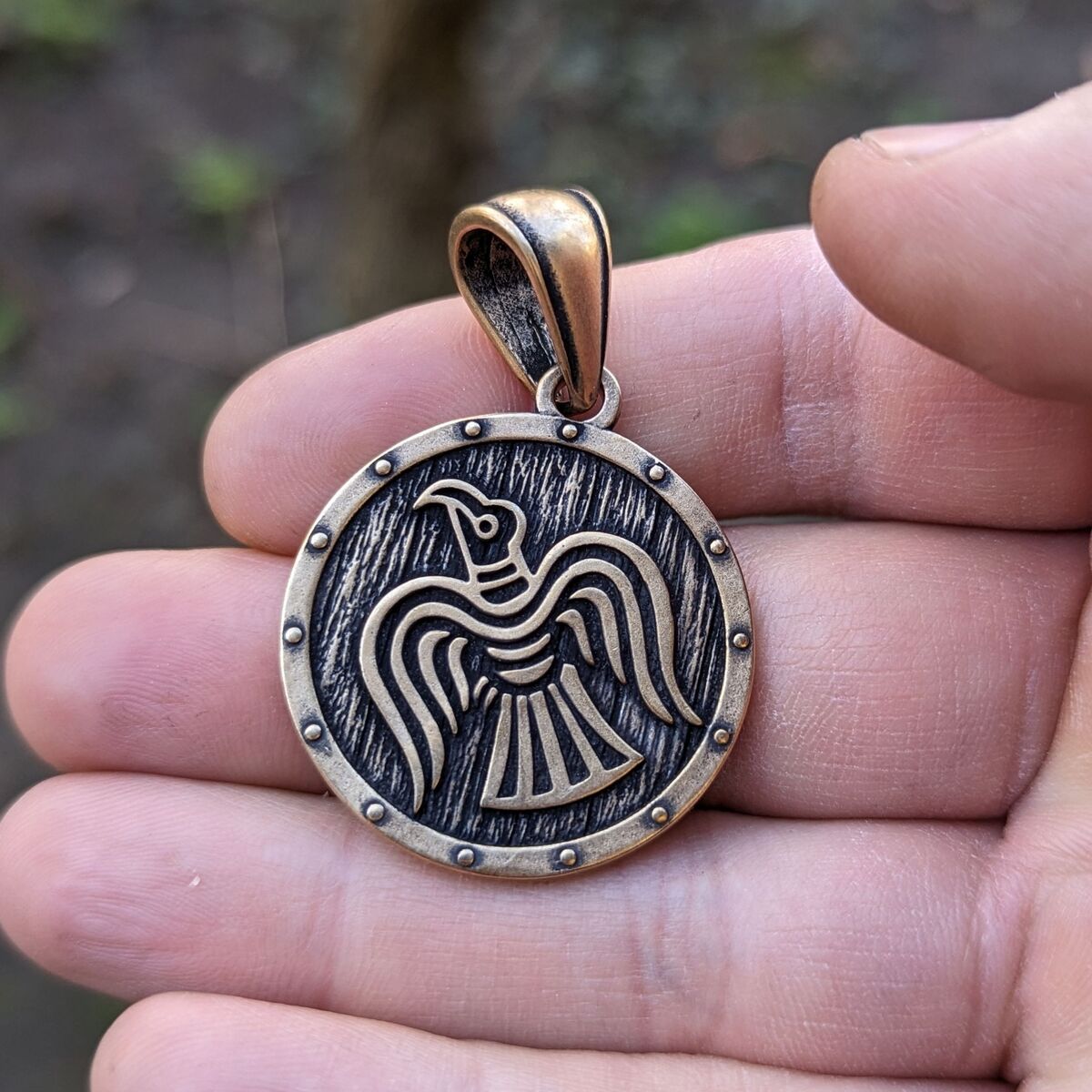 Raven Banner pendant
