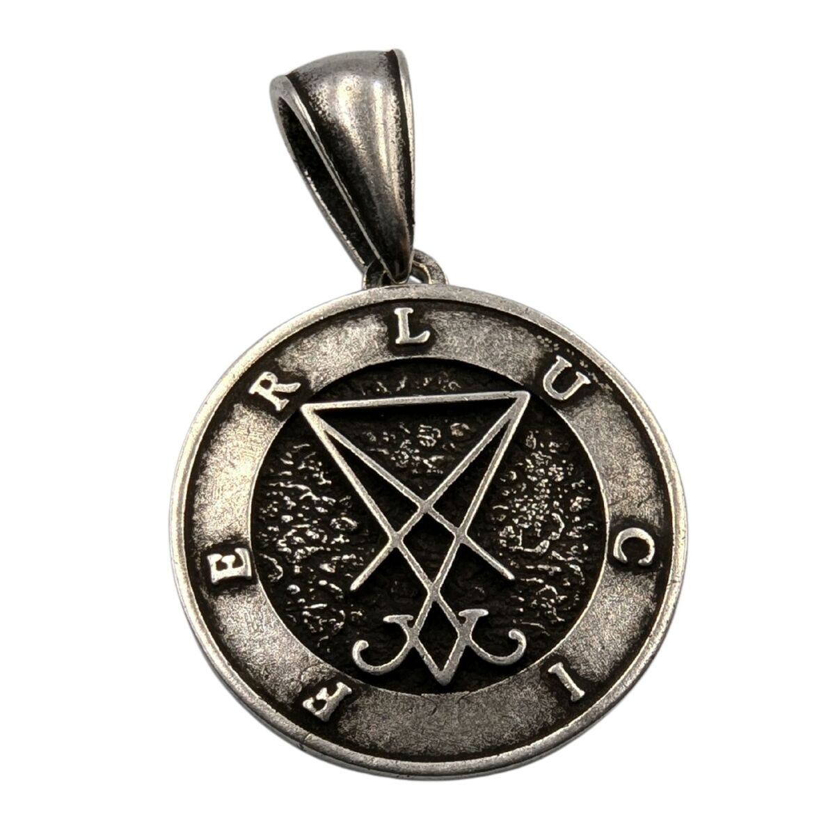 Lucifer sigil pendant Silver plating