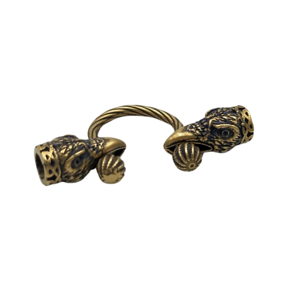 Viking raven necklace clasp