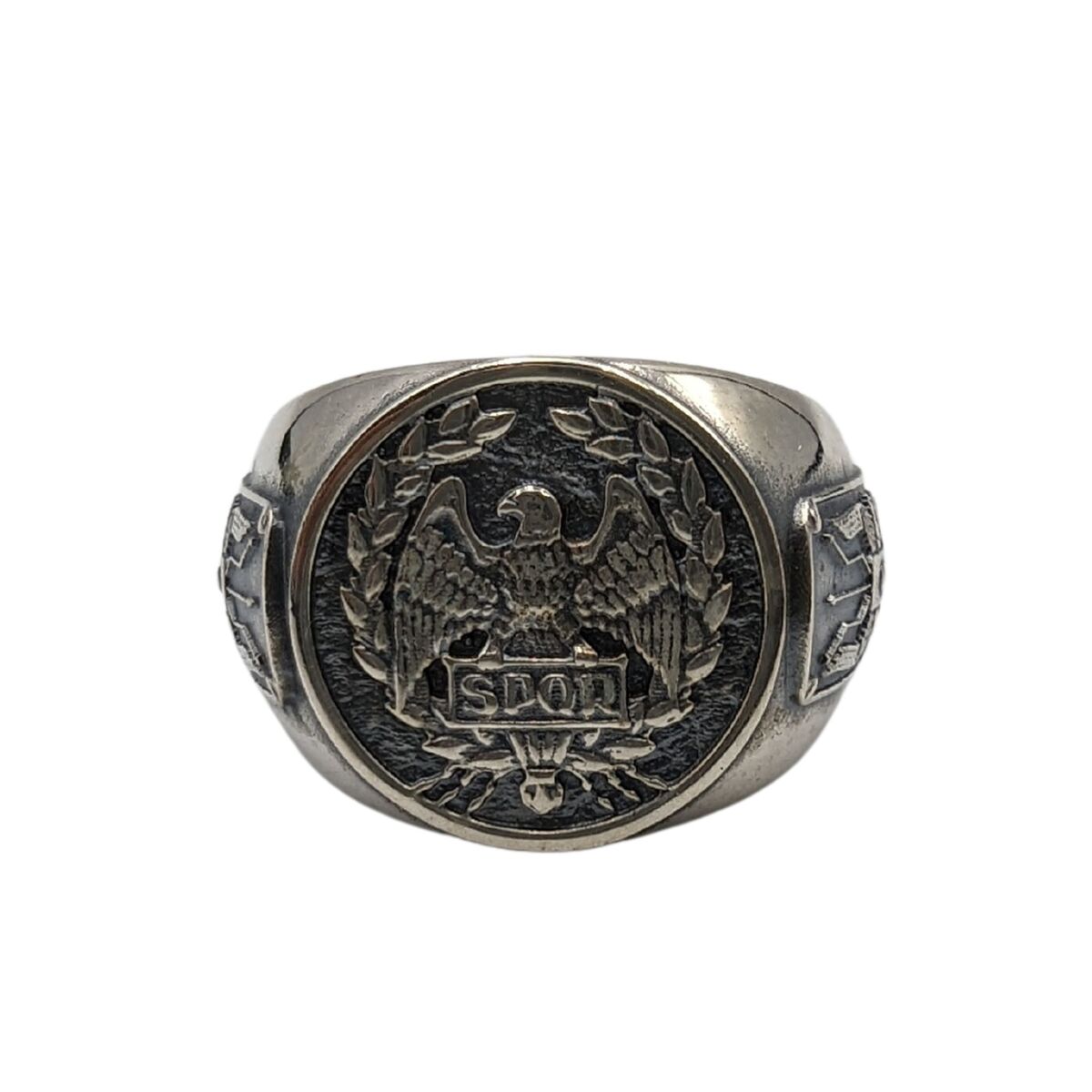 Roman eagle Aquila SPQR ring