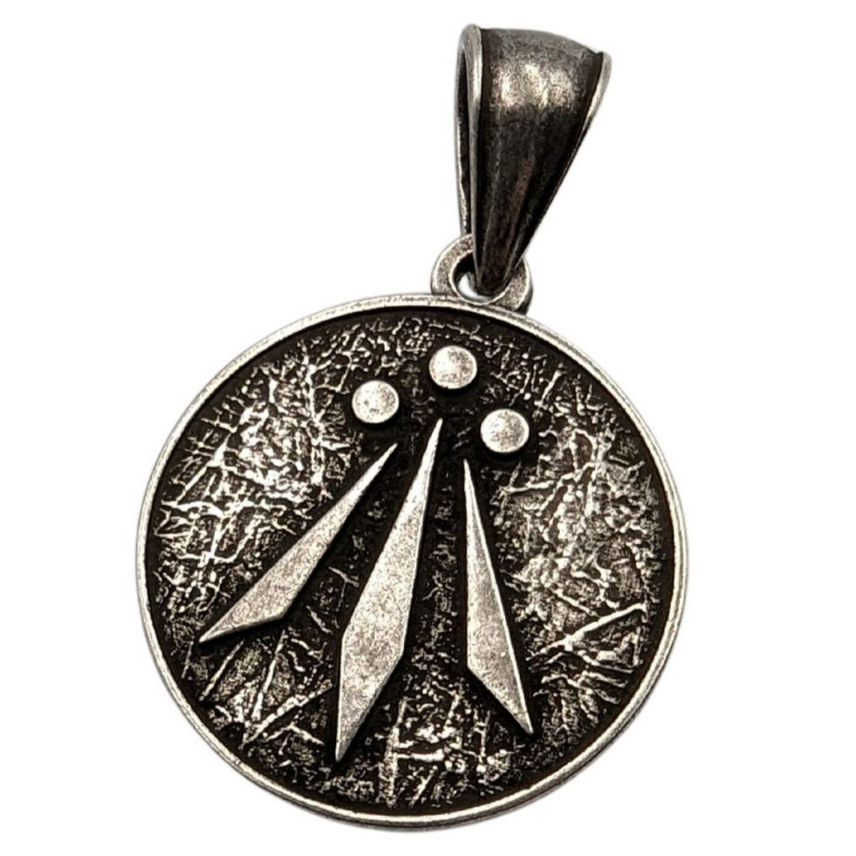 Awen symbol pendant Silver plating