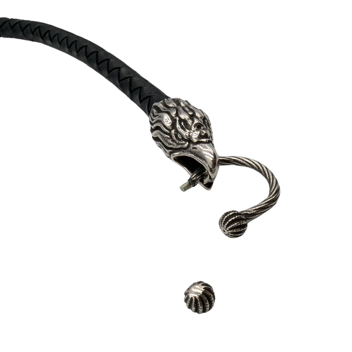 Eagle leather bracelet