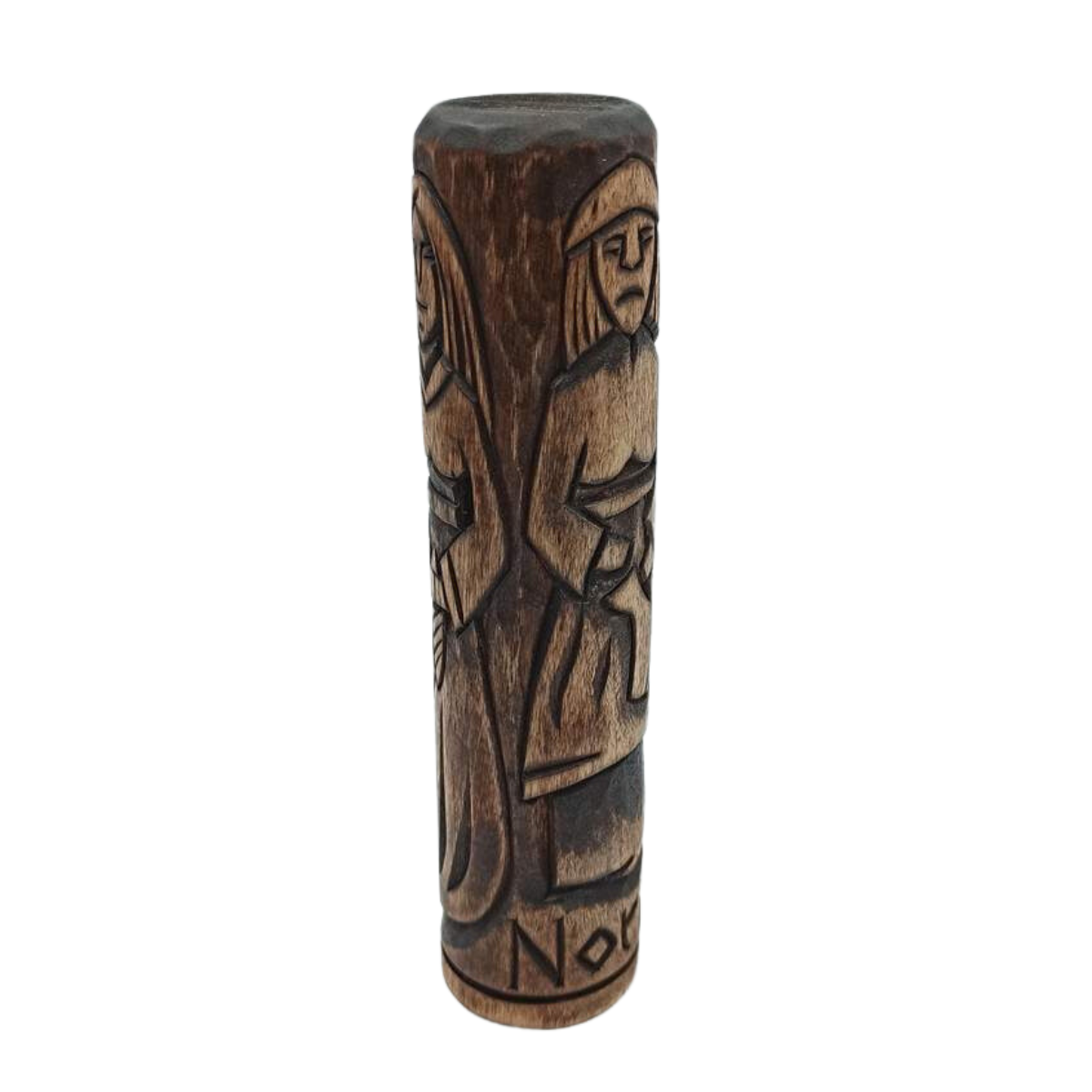 The Norns wooden statue