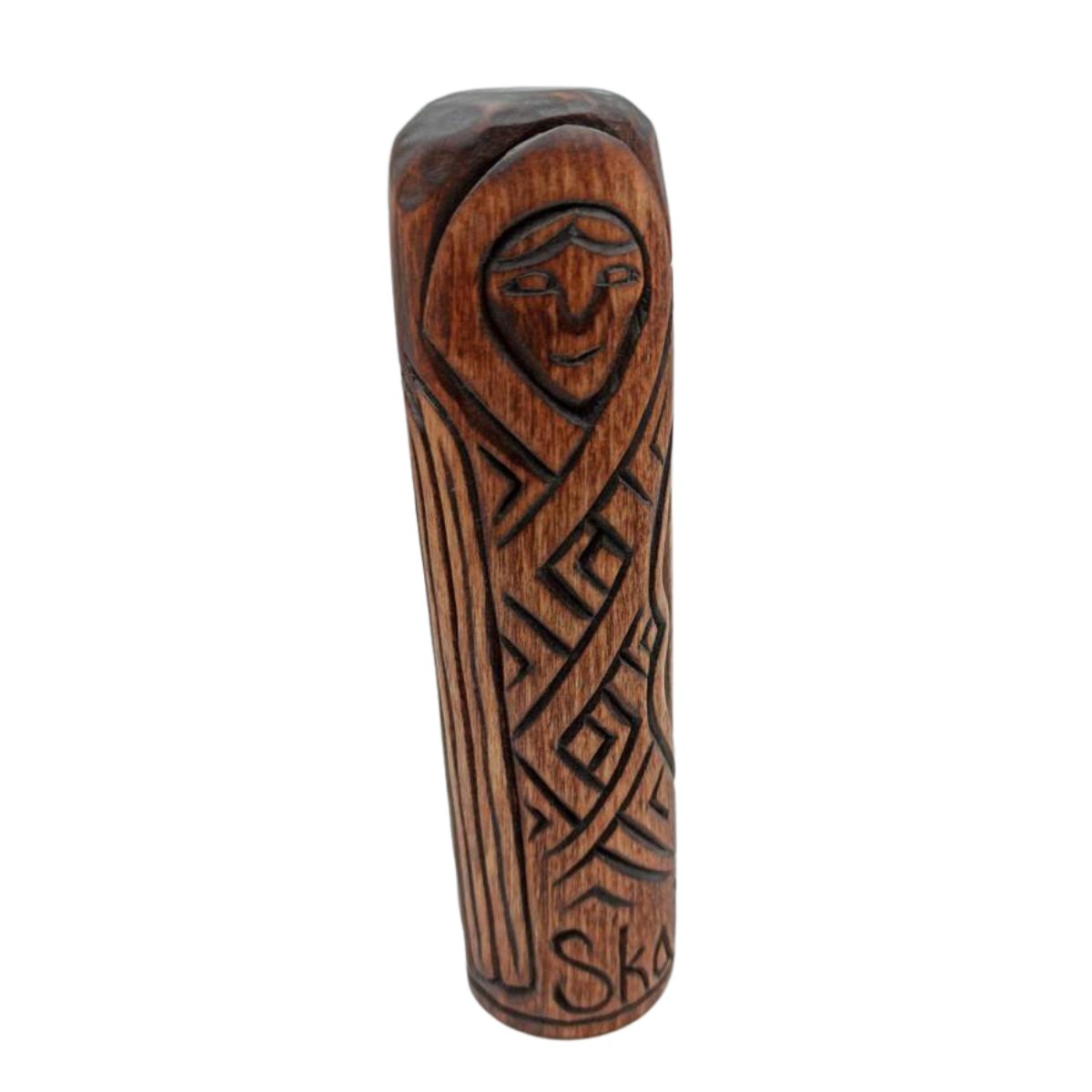 Skadi wooden statue