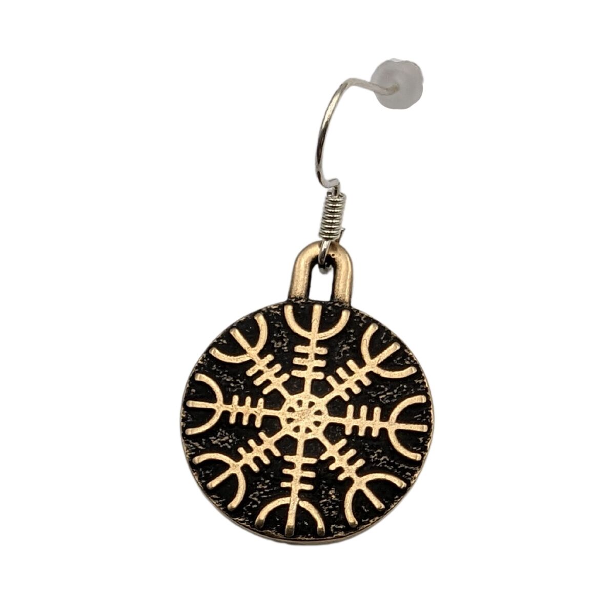 Helm of Awe earrings Bronze