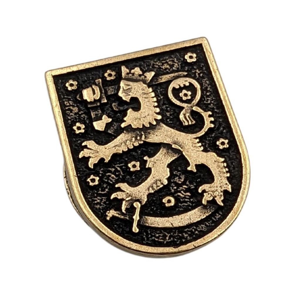 Finland Coat of arms paracord bead Bronze