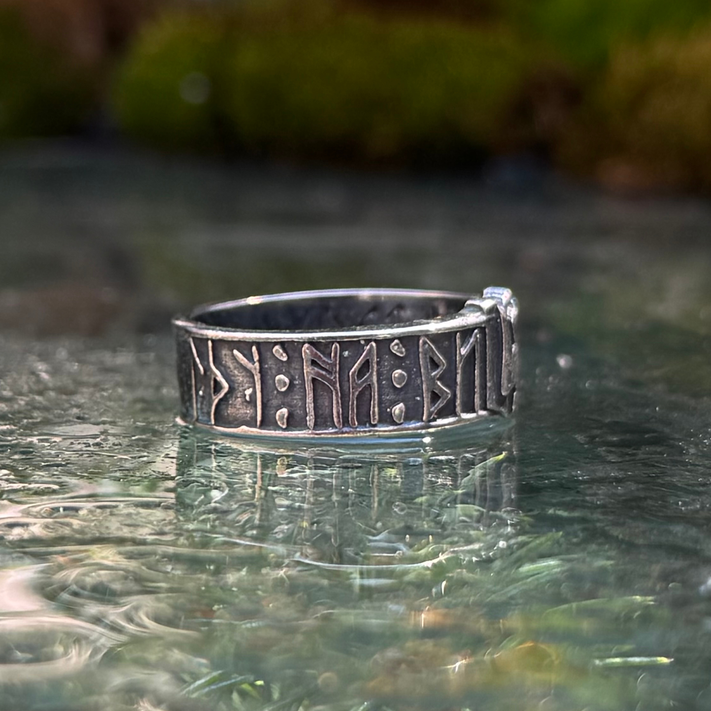 Slavic ethnic mens ring “іду на Ви”