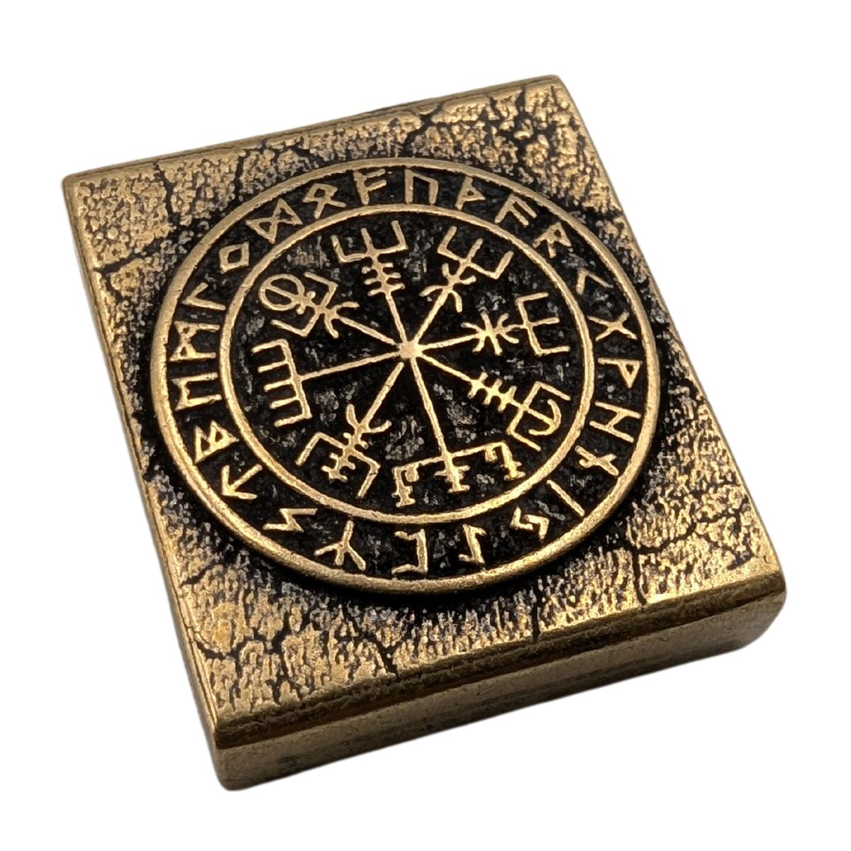 Vegvisir in runic circle molle clip
