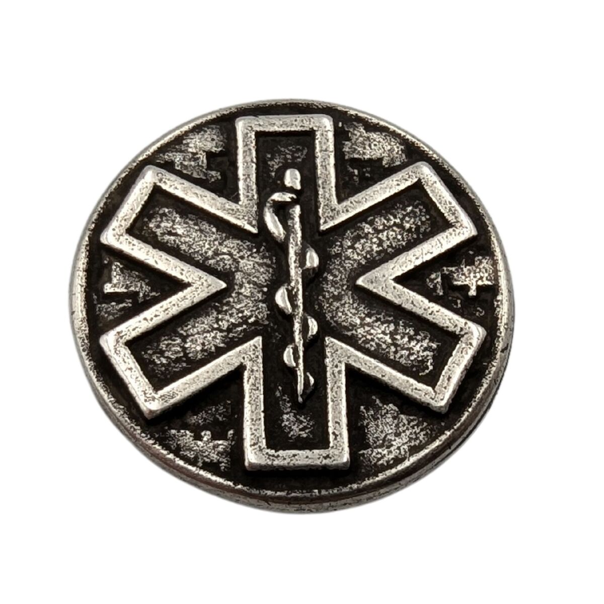 Combat Medic paracord bead Silver plated
