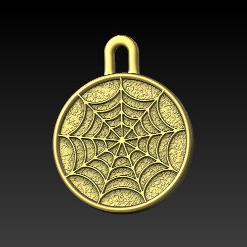 Spiderweb earrings Gold plating