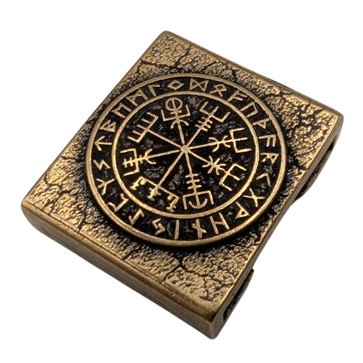 Vegvisir in runic circle molle clip