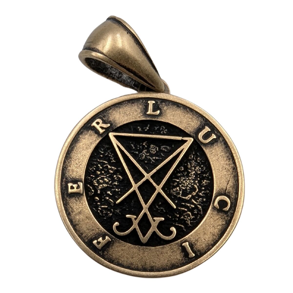 Lucifer sigil pendant Bronze