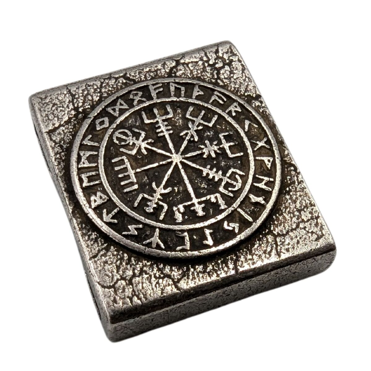 Vegvisir in runic circle molle clip