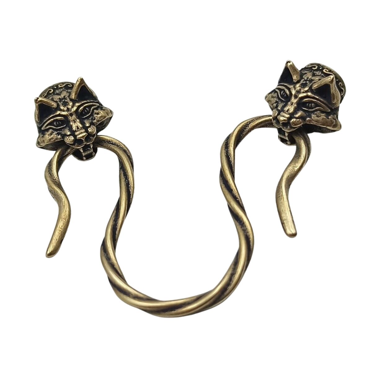 Lynx necklace clasp Omega type Bronze