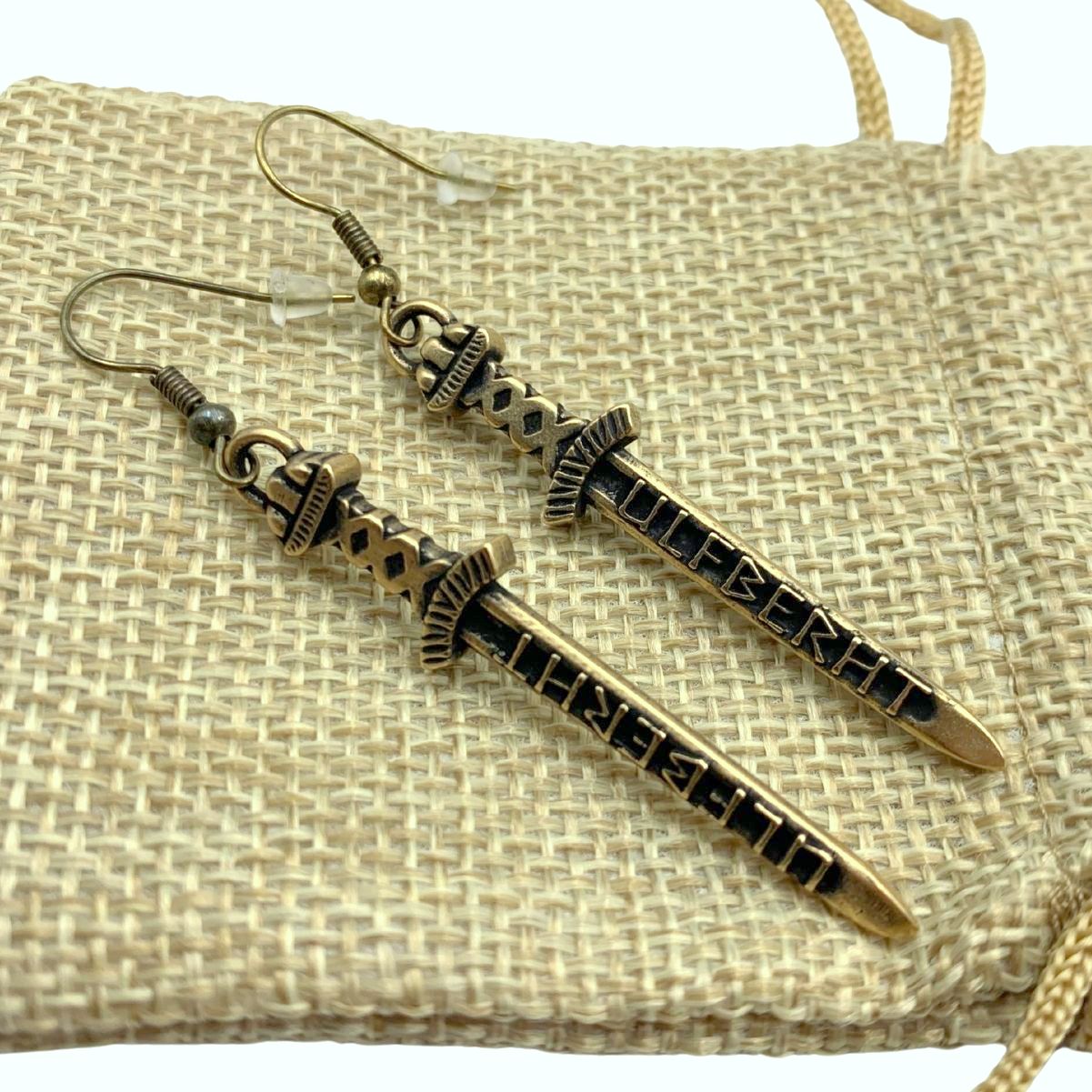 Ulfberht sword earrings