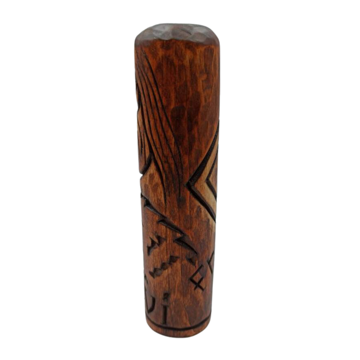Baldr wood carved statue