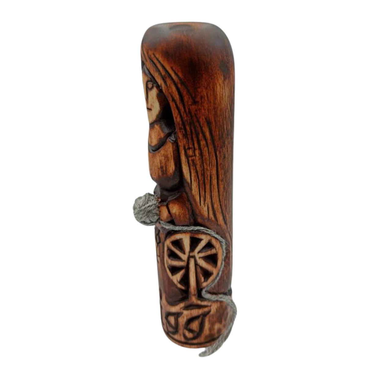 Frigga wooden statue