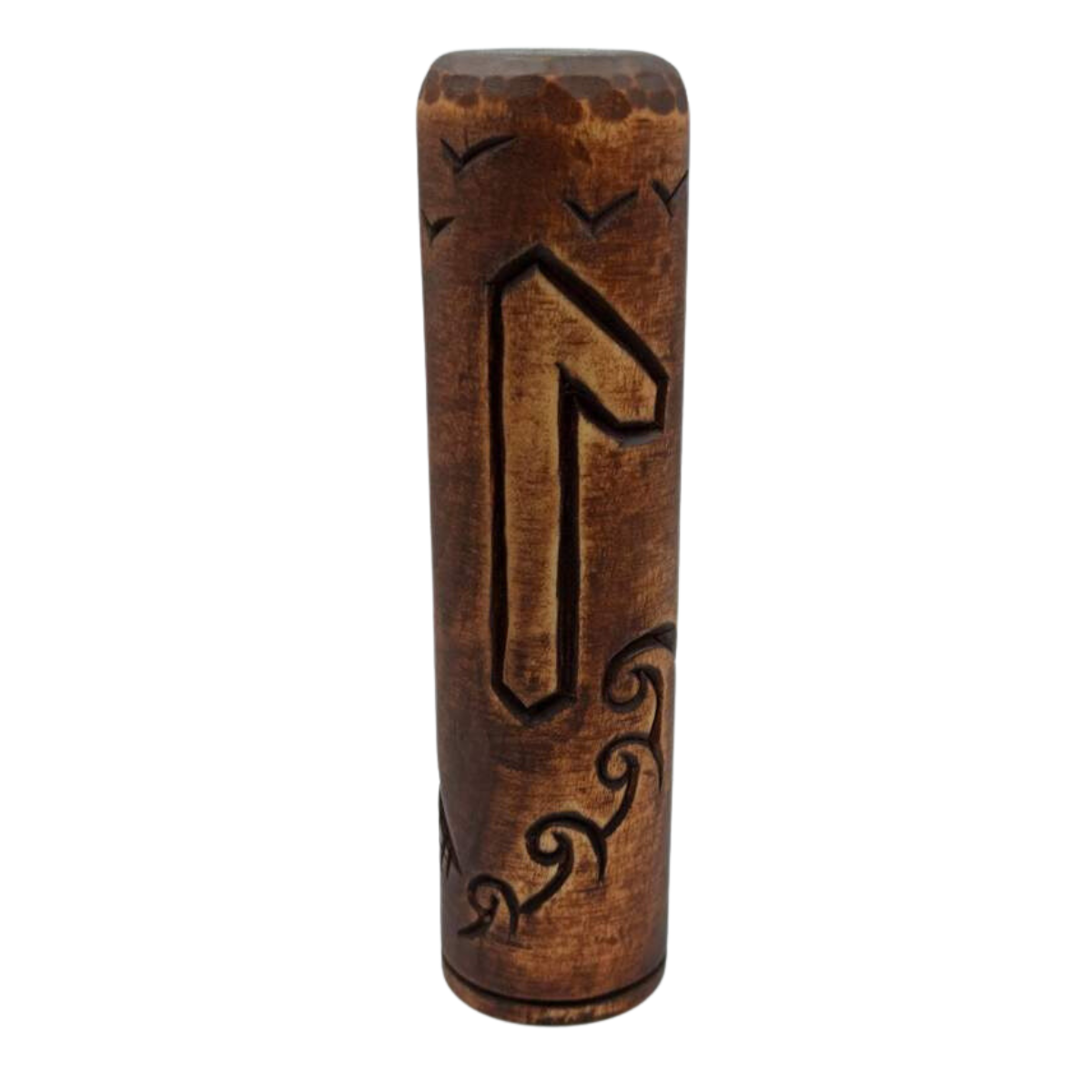 Njord wooden statue