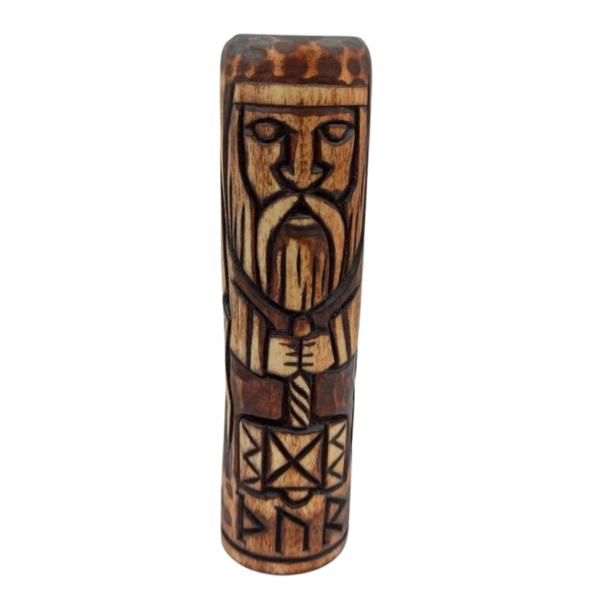 Thor wood carved figurine