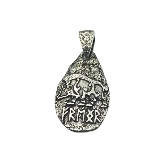 Freyr boar silver pendant Pendant only  