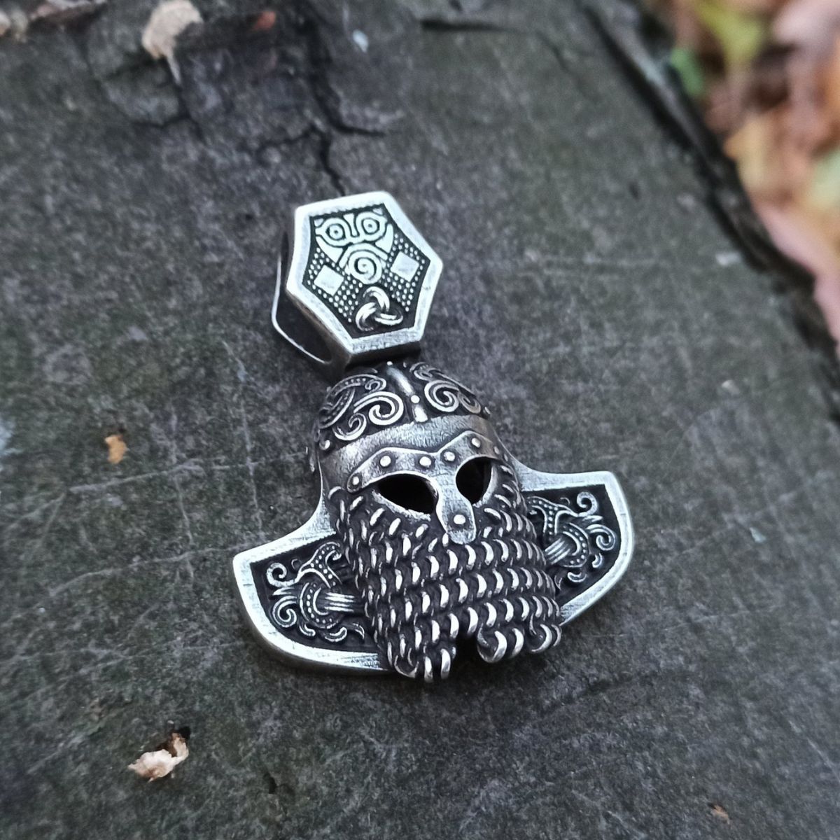 Viking helmet pendant