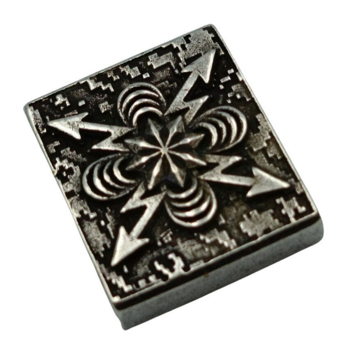 Ukrainian Signal Corps Molle clip Silver plated