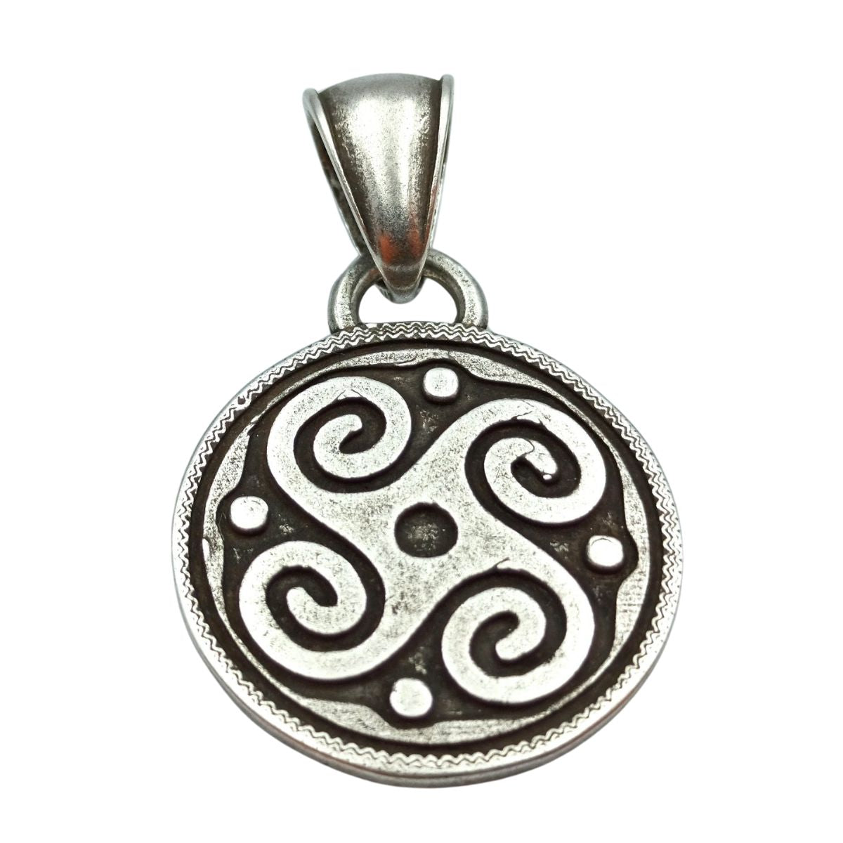 Slavic Solar petroglyph sun pendant