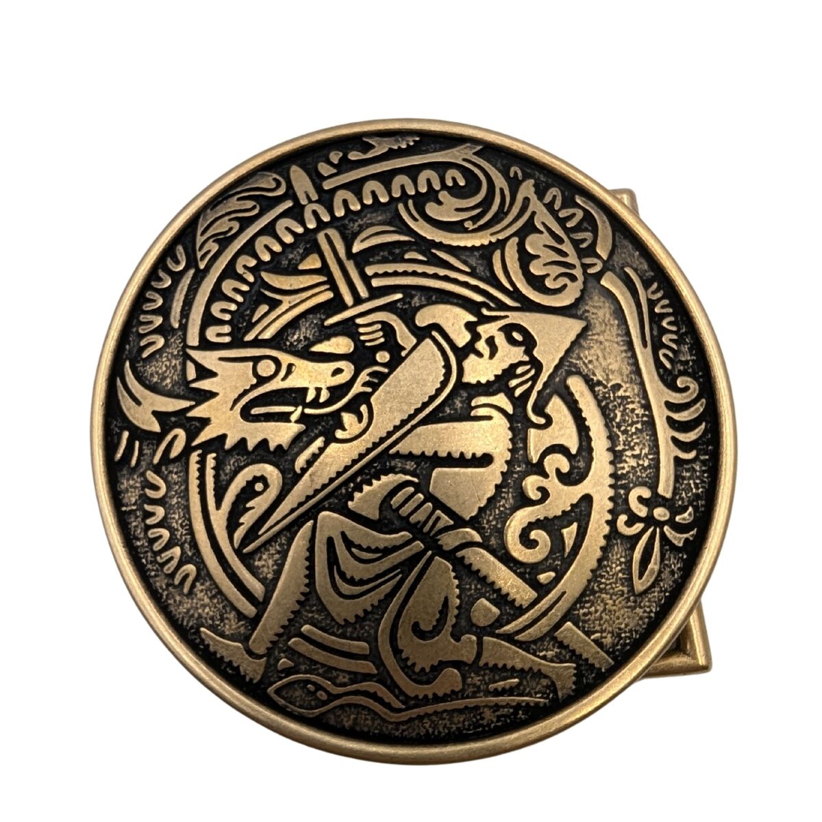 Sigurd and Fafnir belt buckle