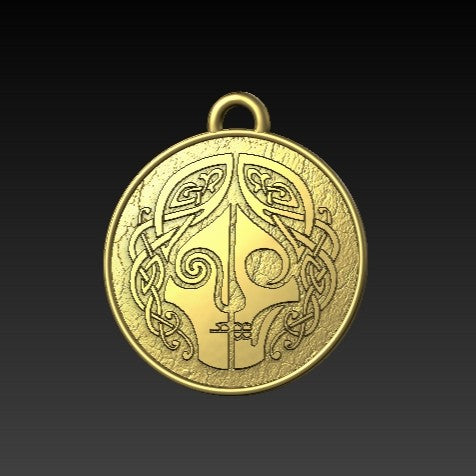 Hel goddess pendant Gold plating