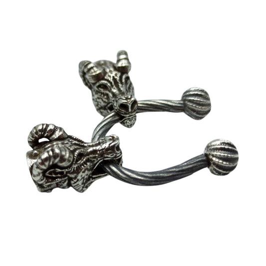 Viking goat necklace clasp from silver U - type  