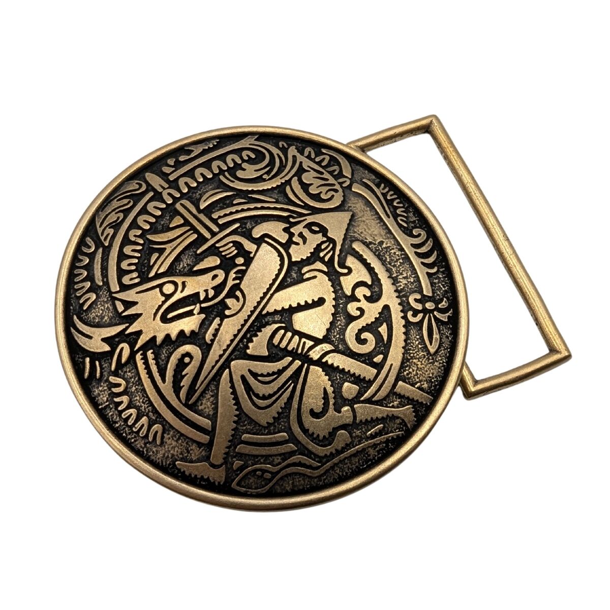 Sigurd and Fafnir belt buckle