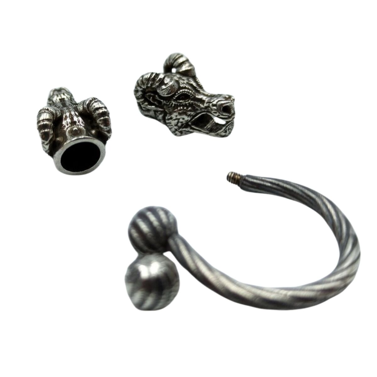 Viking goat necklace clasp