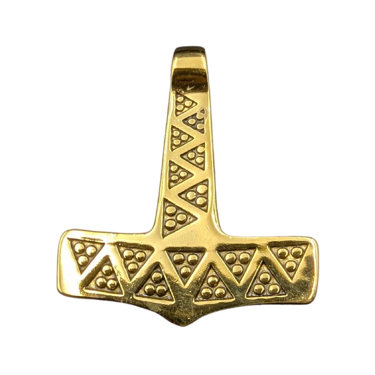 Danish Mjolnir replica pendant Gold plating