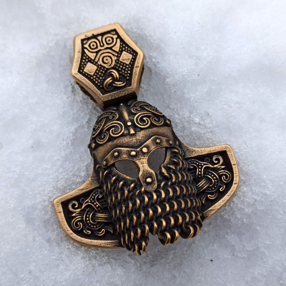 Viking helmet pendant