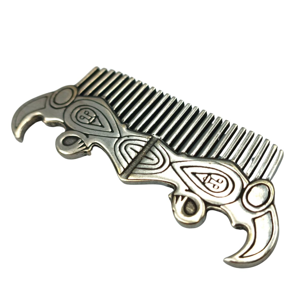 Viking raven beard comb