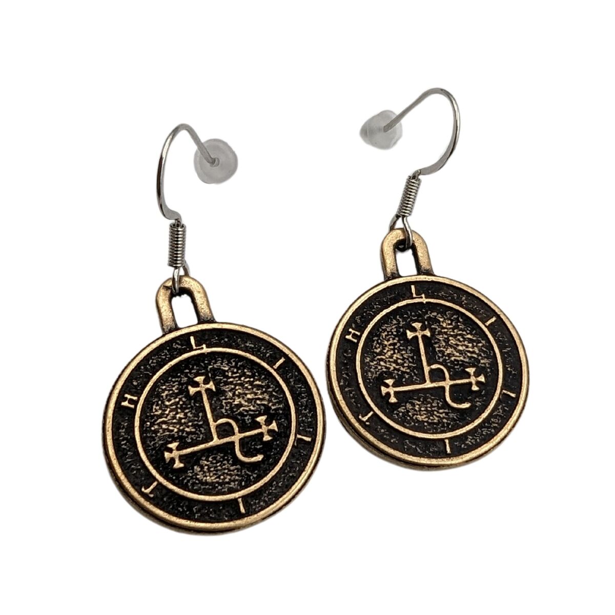 Lilith sigil earrings Bronze