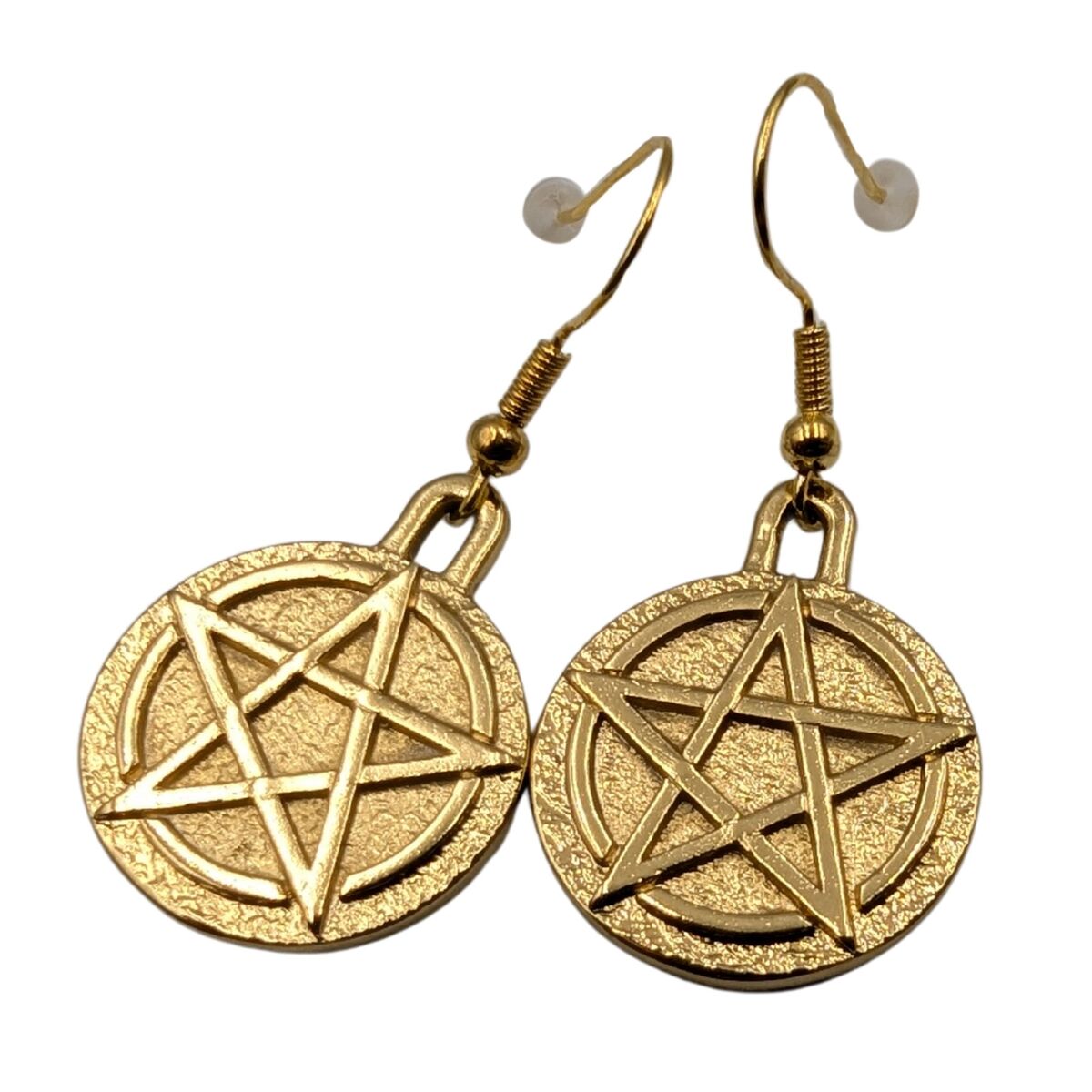 Wiccan Pentacle earrings