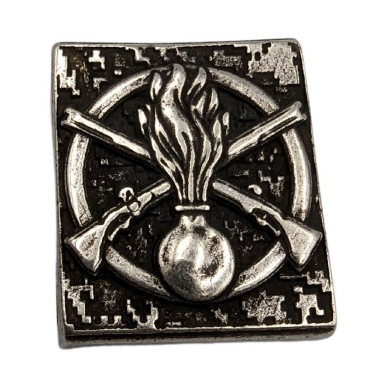 Ukrainian Mechanized Troops Molle clip Silver plated