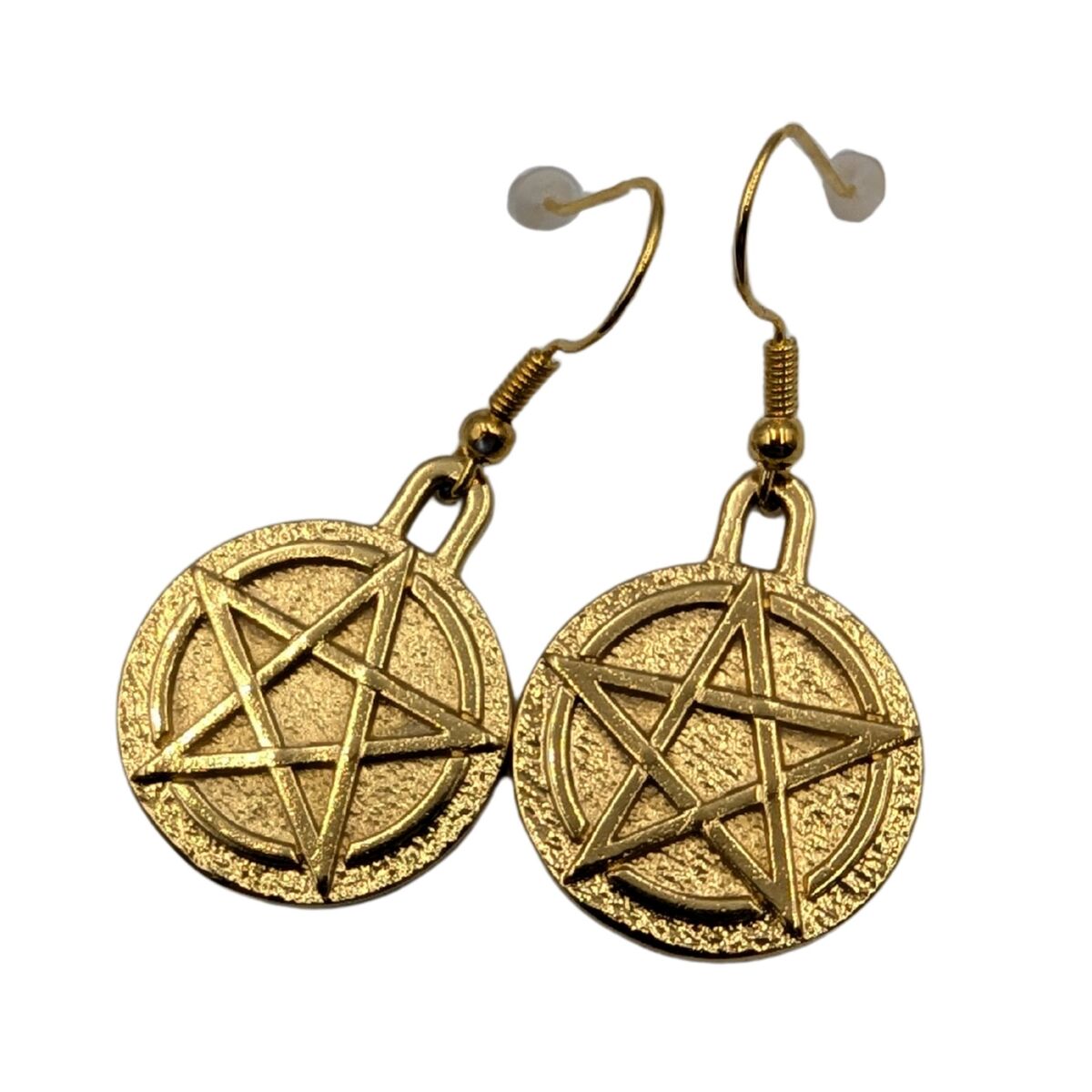 Wiccan Pentacle earrings