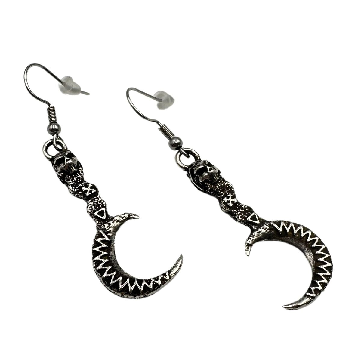 Morana's Sickle earrings Silver plating