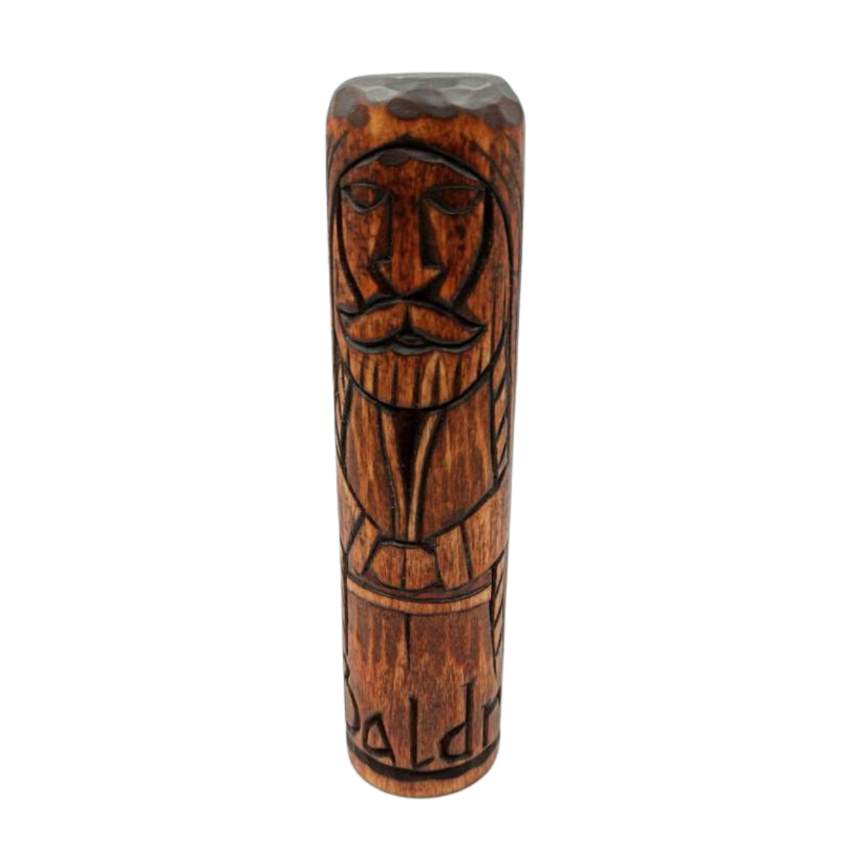 Baldr wood carved statue