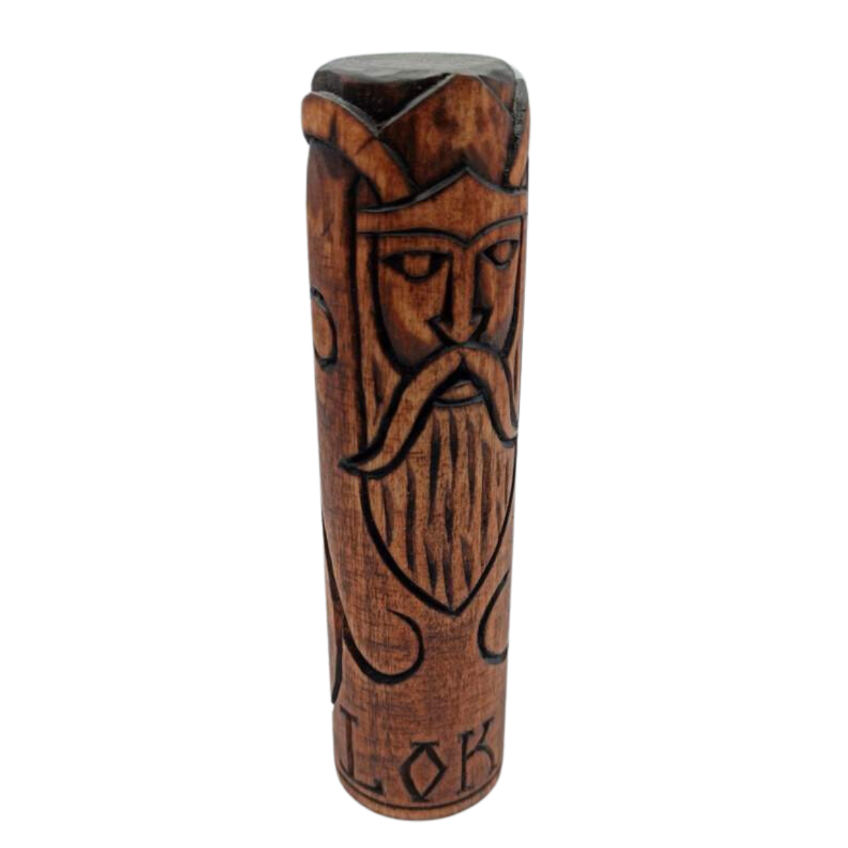 Loki wood carved figurine