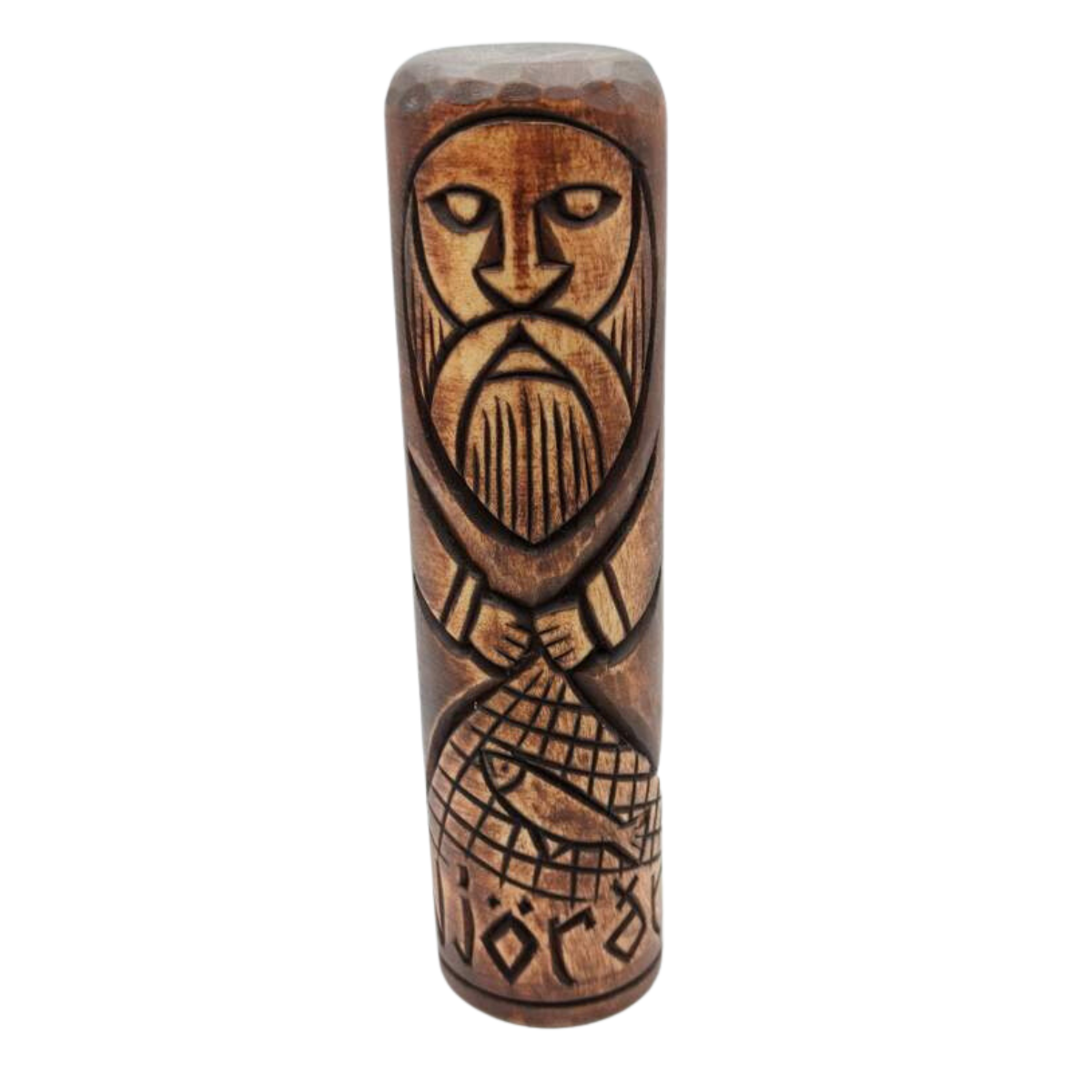 Njord wooden statue