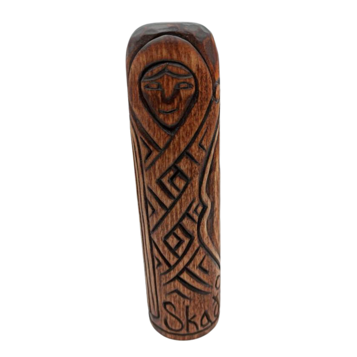 Skadi wooden statue