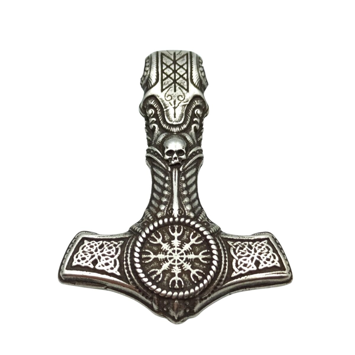 Mjolnir Biomechanic pendant Silver plating