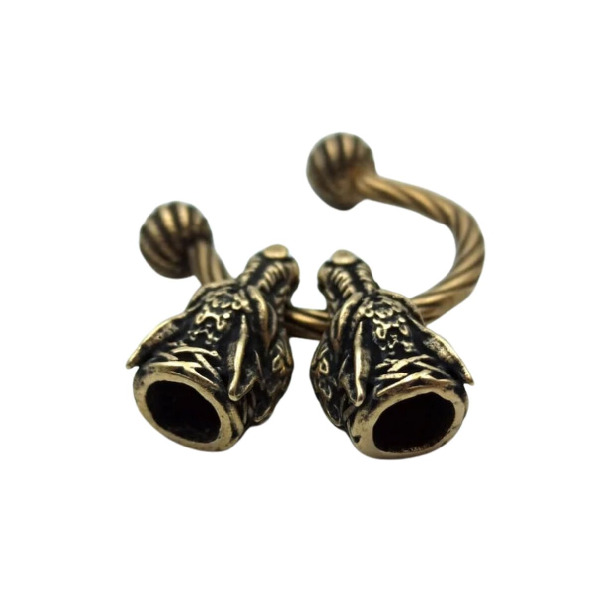 Viking wolf necklace clasp