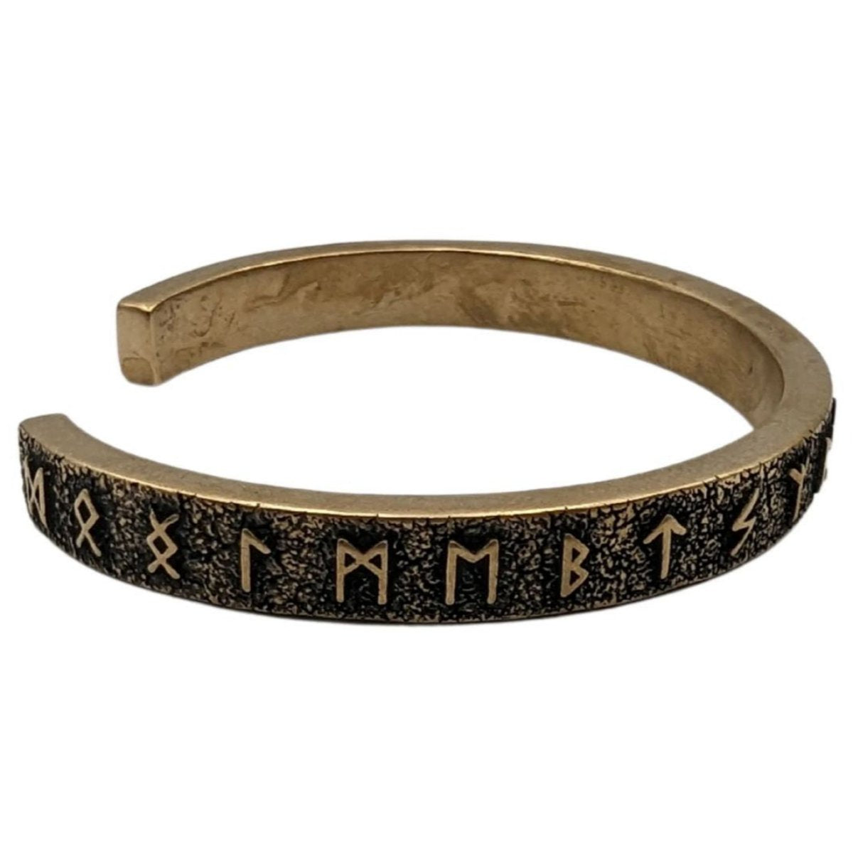 Norse Runes bracelet Bronze with patina