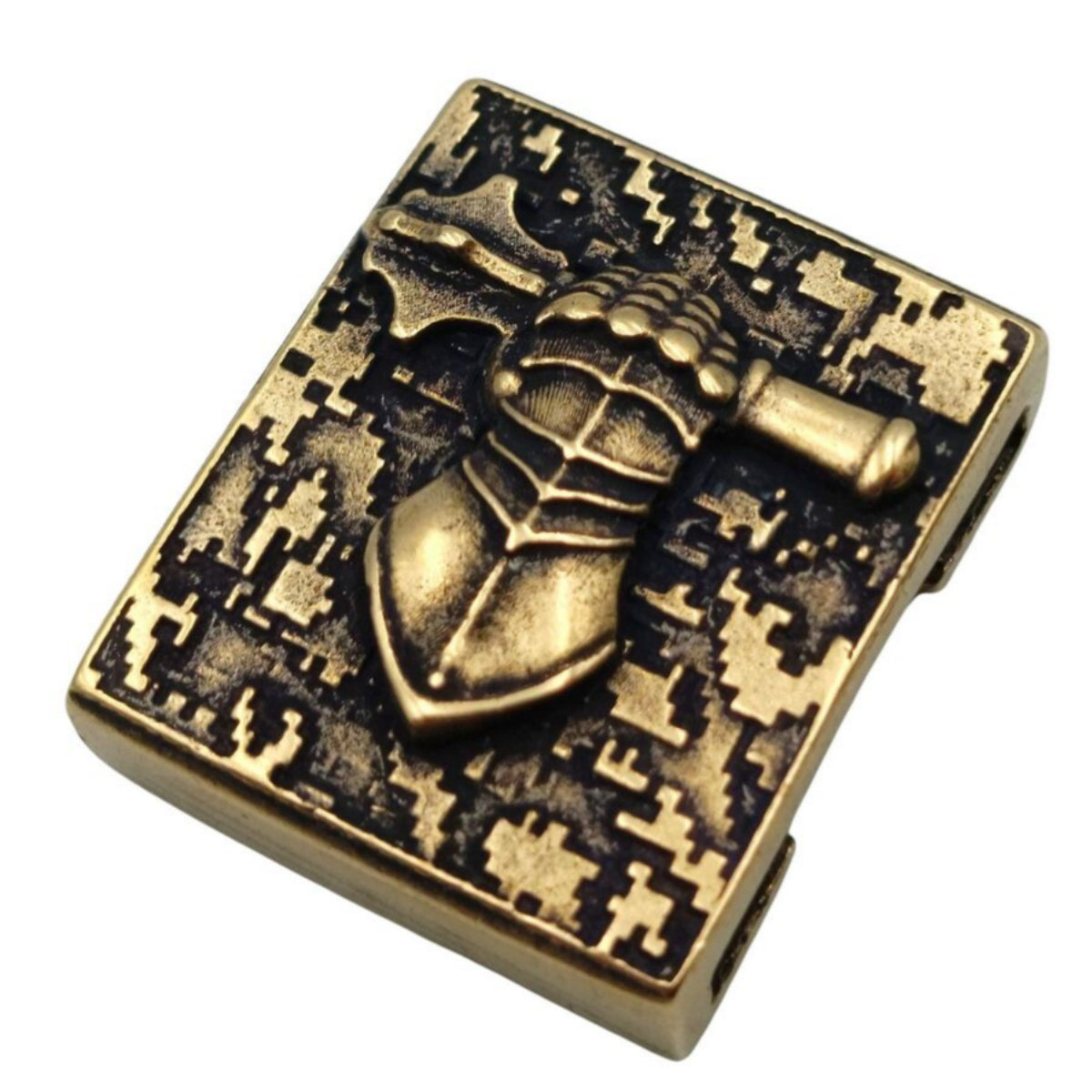 Ukrainian Tank Troops Molle clip Bronze with patina