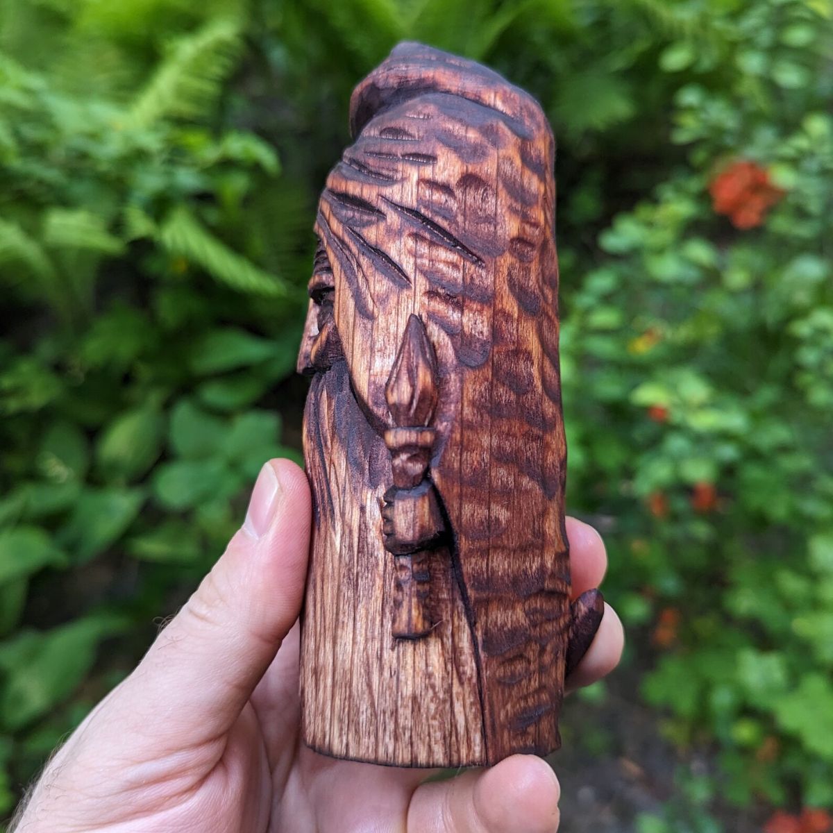 Small Gnome wooden figurine